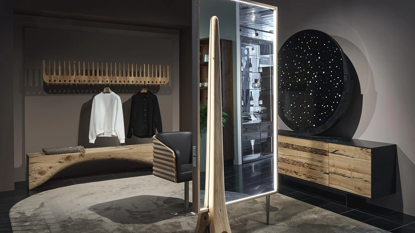 Specchiera di design Bekkuccio di Riva1920