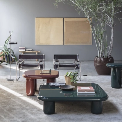 Tavolino proposto in diverse forme laccato lucido Bilbao di Mogg