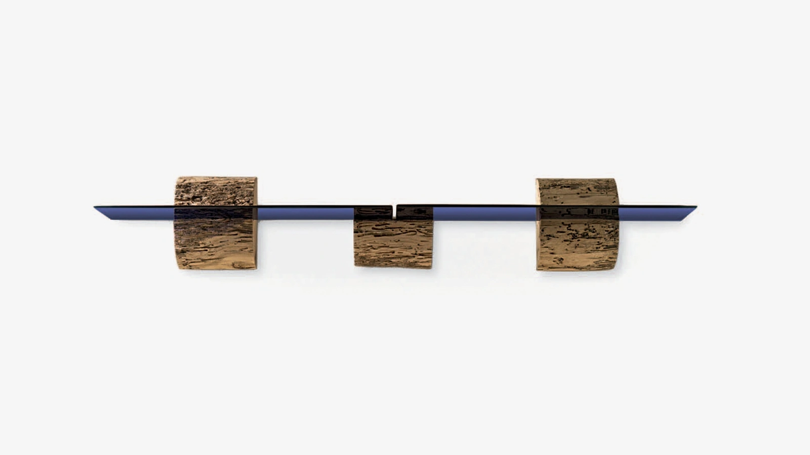 Mensola Briccole a Murano in vetro di Murano e massello di Briccola di Riva1920