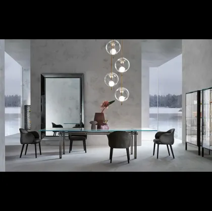 Specchio Caadre con cornice in vetro di Fiam