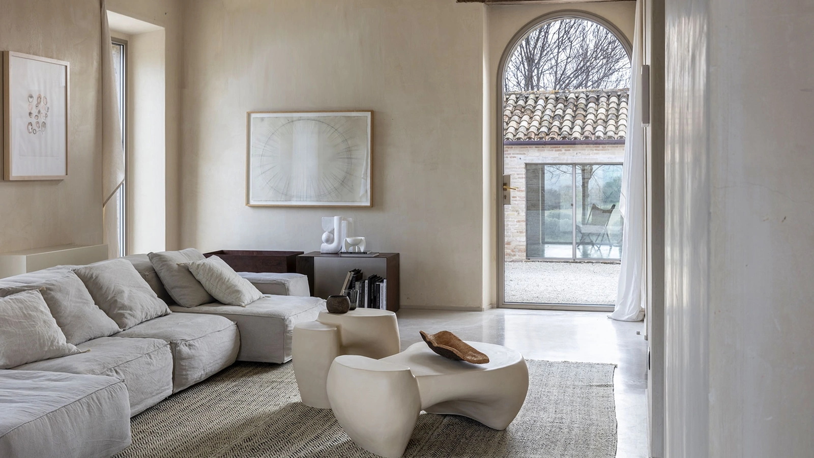 Tavolino in gres Dune di Mogg