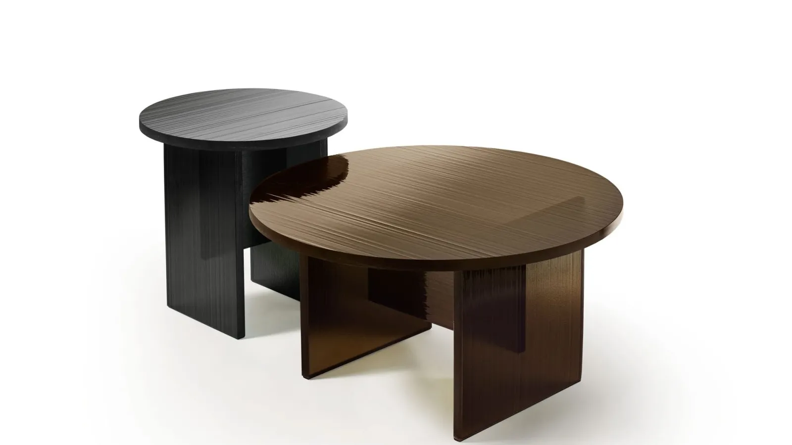 Tavolino in vetro Gliss di Fiam