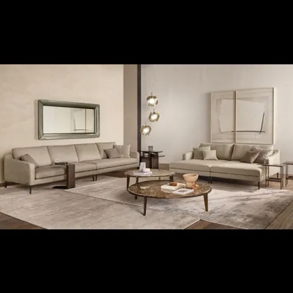 Tavolino Halo in marmo o vetro di Fiam