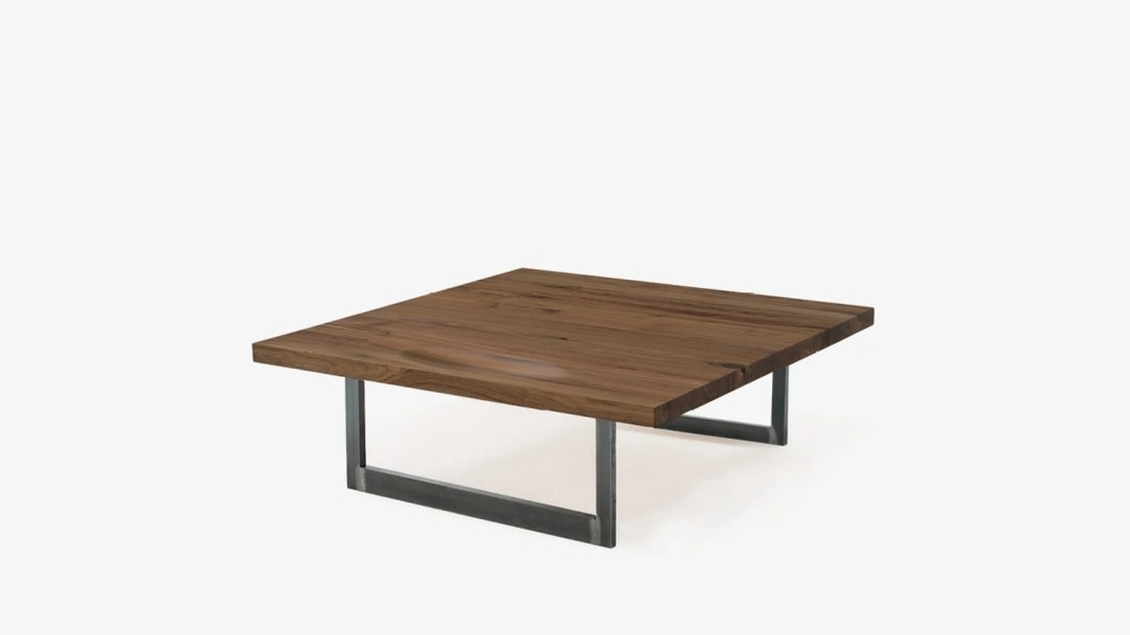 Tavolino Irony con top in legno massello e base in ferro di Riva1920