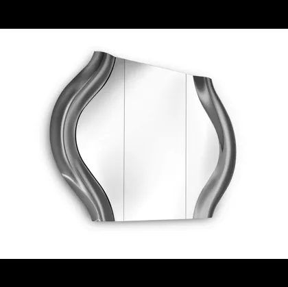 Specchio Magnifico con cornice in vetro curvato di Fiam