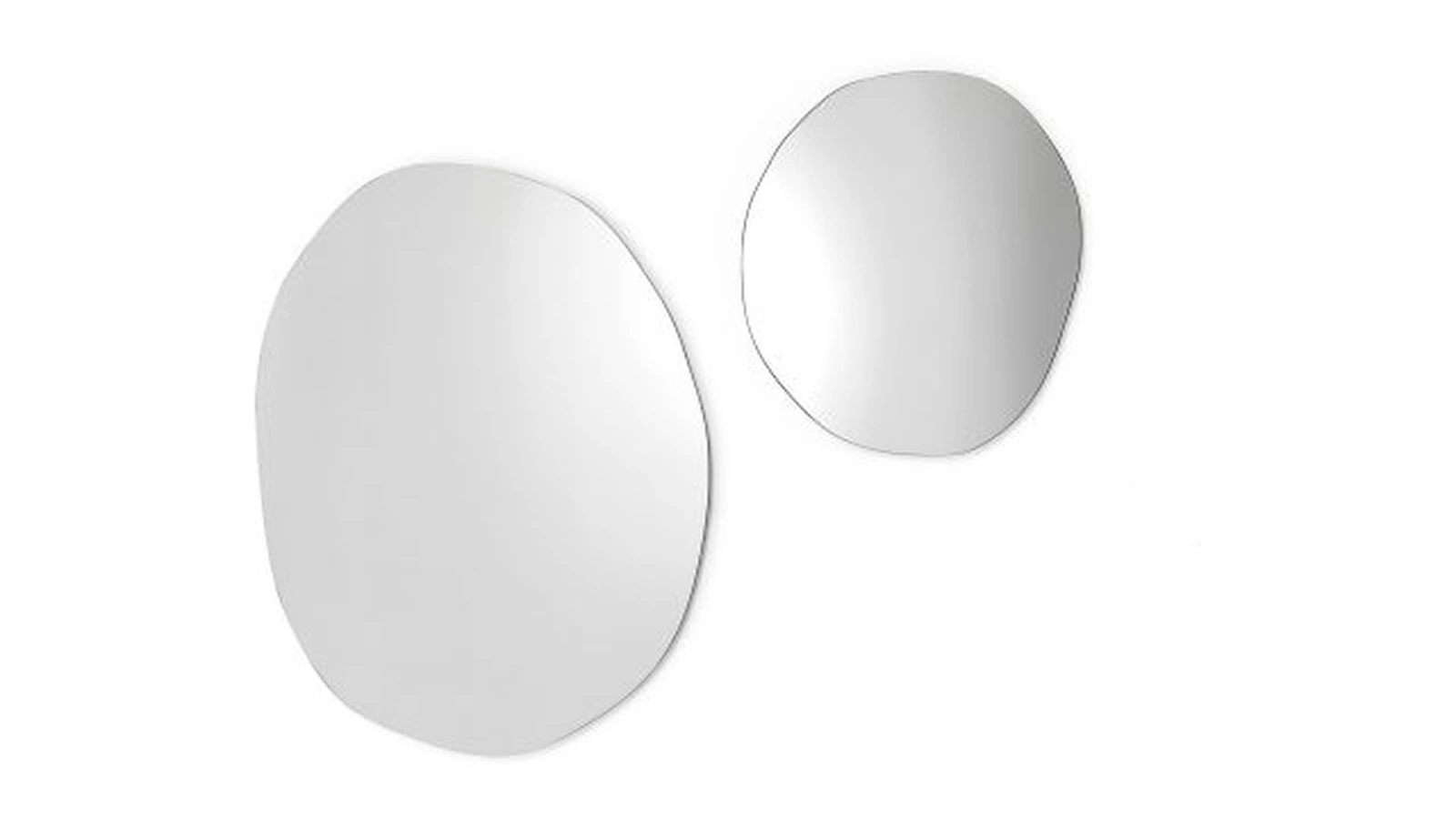 Specchio rotondo dal contorno irregolare Giotto di Mogg