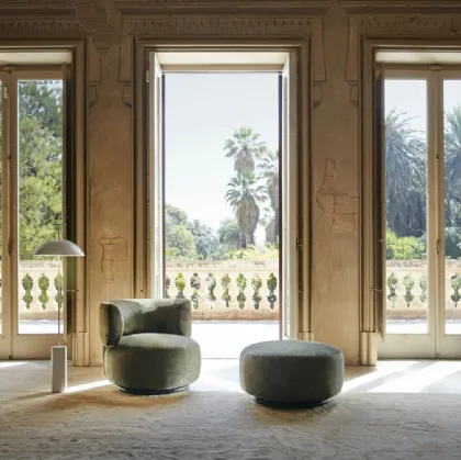 Pouf K-Waiting in tessuto di Kartell