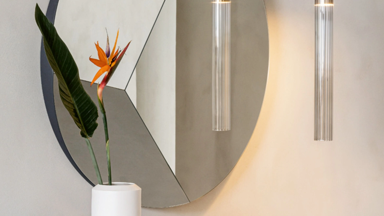 Specchio tridimensionale con superfici inclinate Circle di Riflessi