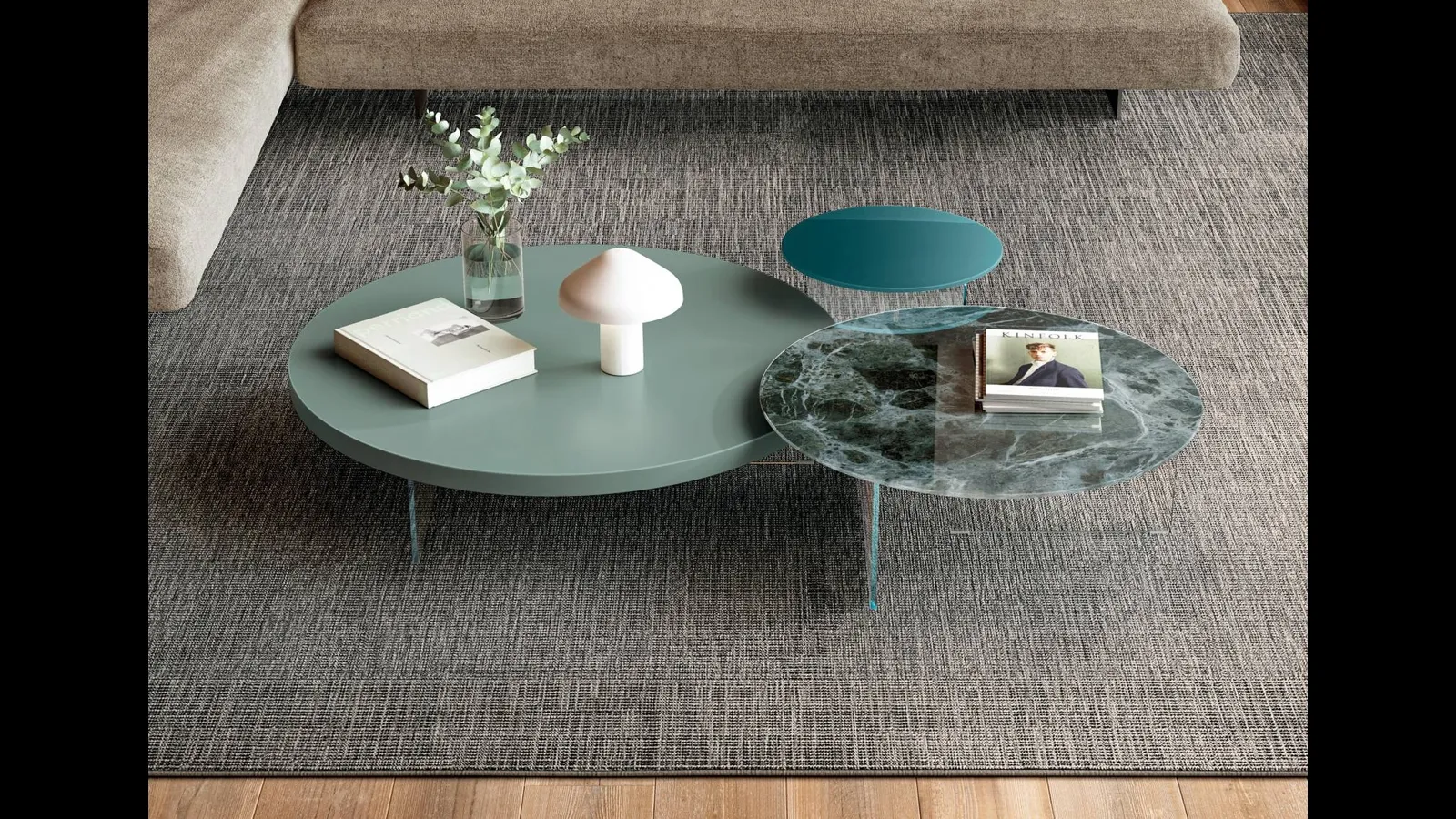 Tavolino Air Rotondo 1965 di Lago