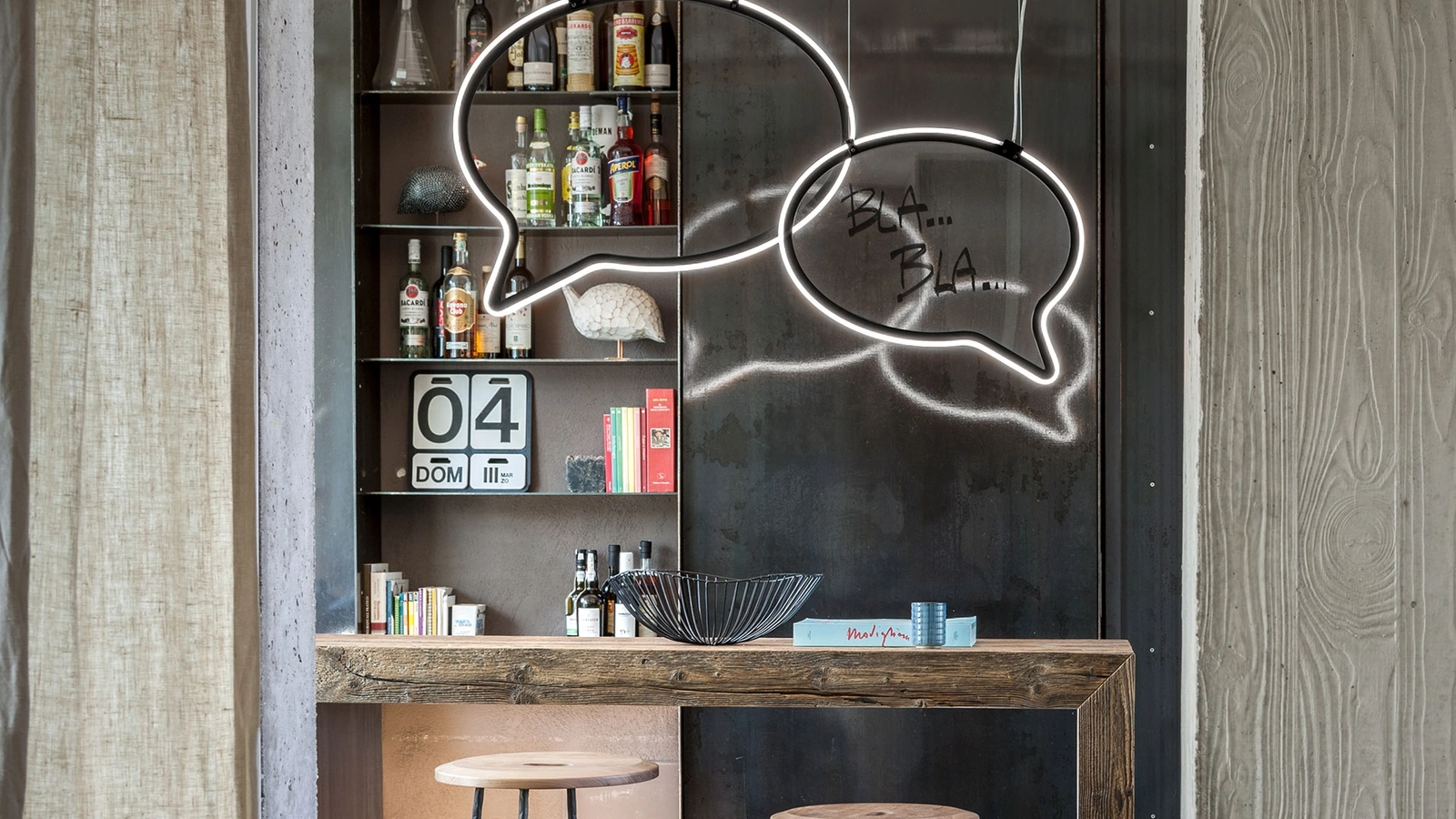 Lampada sospesa di design stile fumetto Bla Bla di Moog