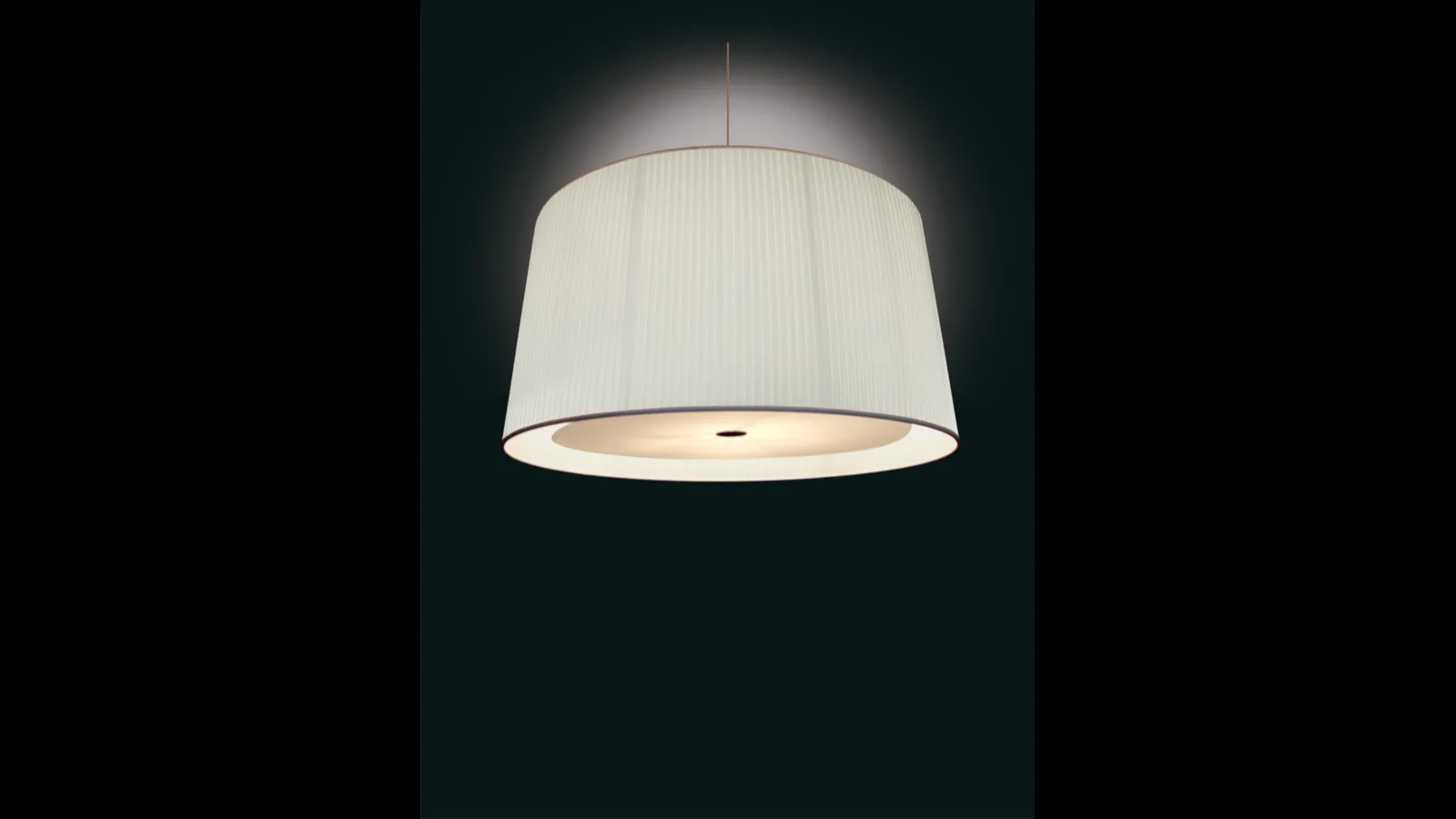 Lampada a sospensione Luxury in tessuto plissettato di Pentalight