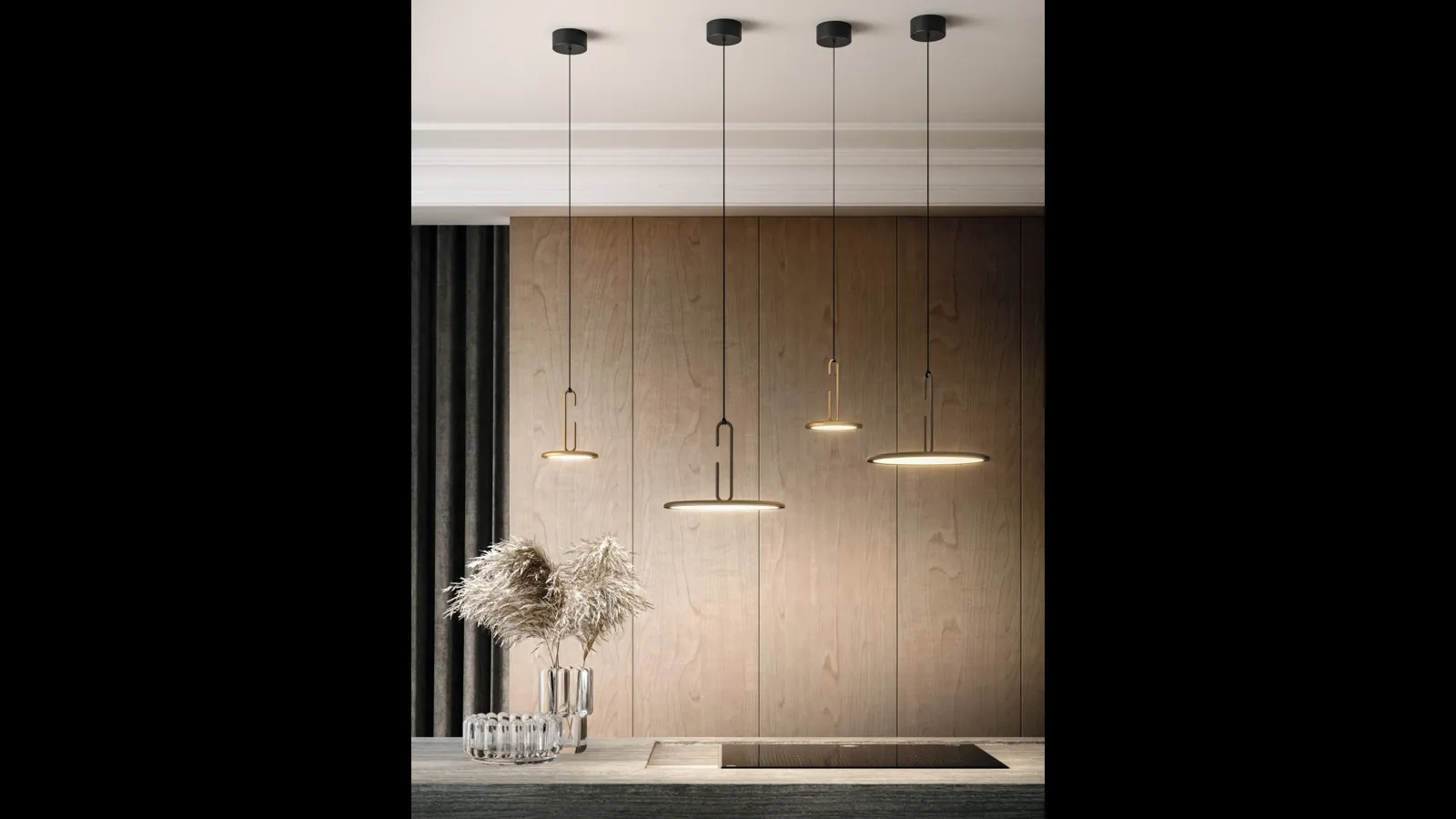 Lampada a sospensione Clip di Pentalight