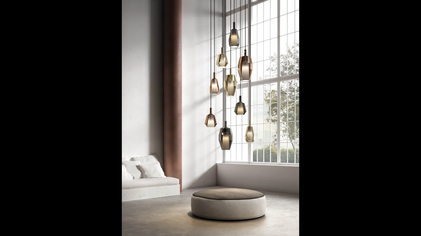 Lampada a sospensione Mom Glossy di Pentalight