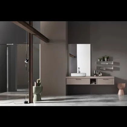 Mobile da Bagno sospeso in Frassino Vanity 02 di Arcom