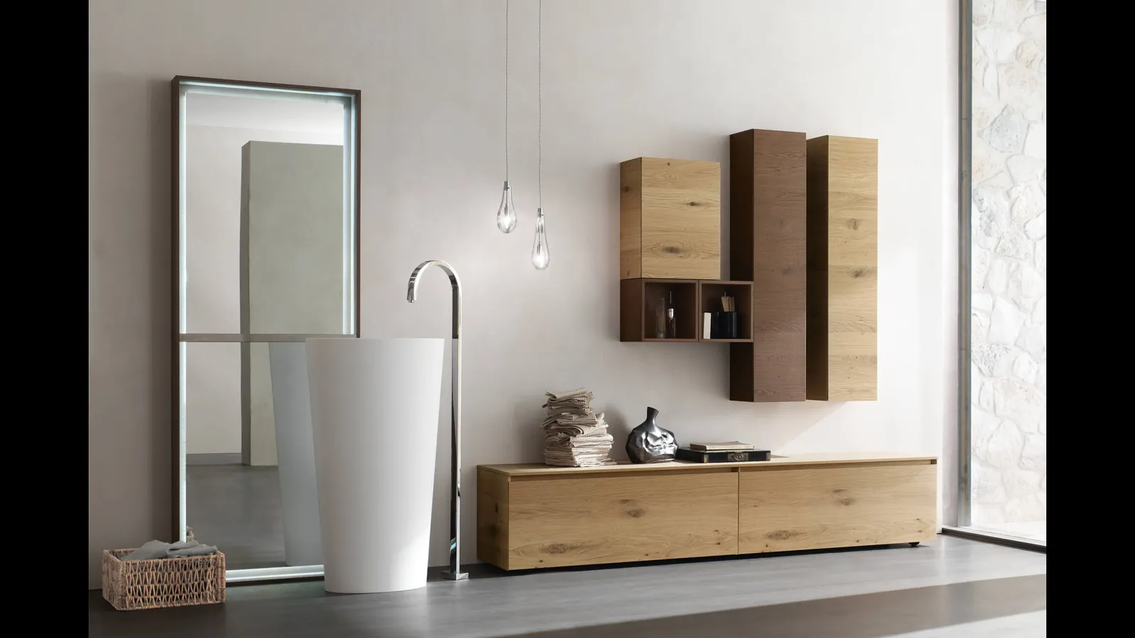 Lavabo monolite Macho di Arcom
