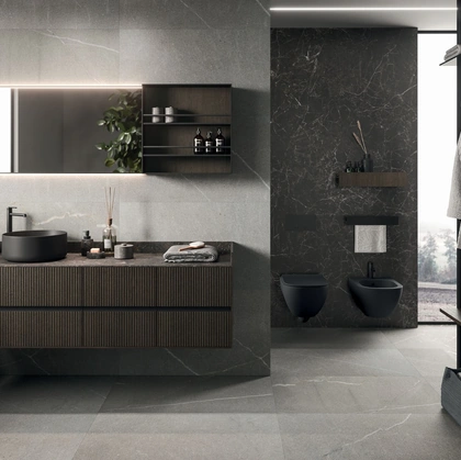 Mobile da Bagno sospeso Modo Project 09 in Rovere Cacao di Arrital