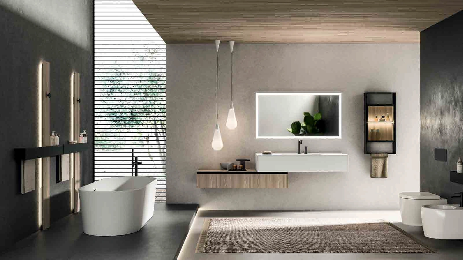 Mobile da Bagno sospeso Modo_Project_Concept_07 di Altamarea