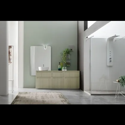 Mobile da Bagno a terra in Olmo Verde Rush 26 di Arcom