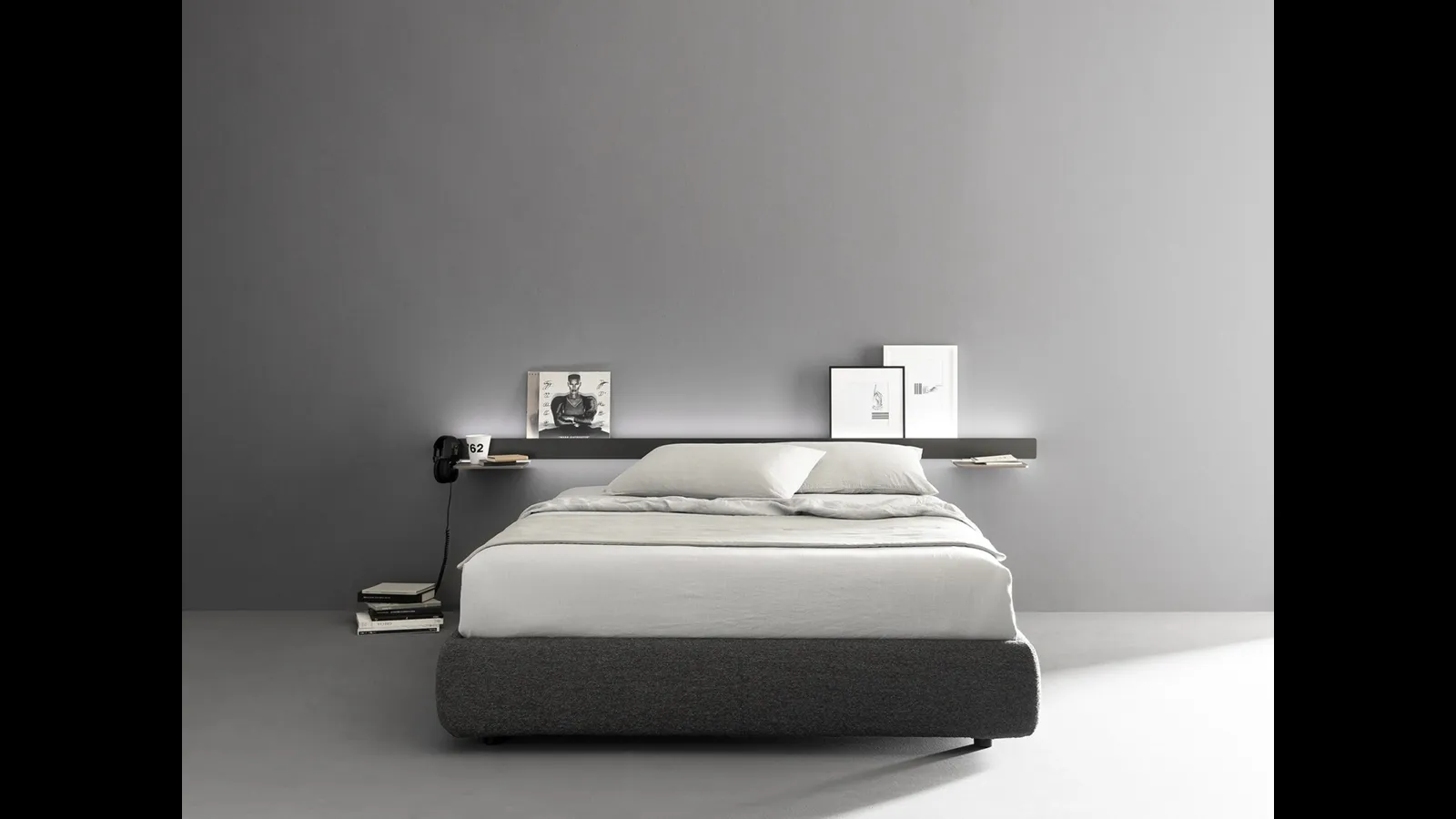 Letto in tessuto Groove di Caccaro