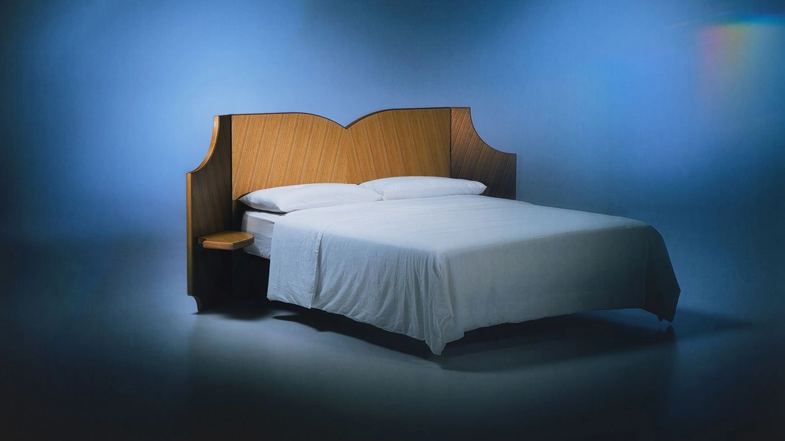 Letto Fiocco con testiera in legno di Bolzan Letti