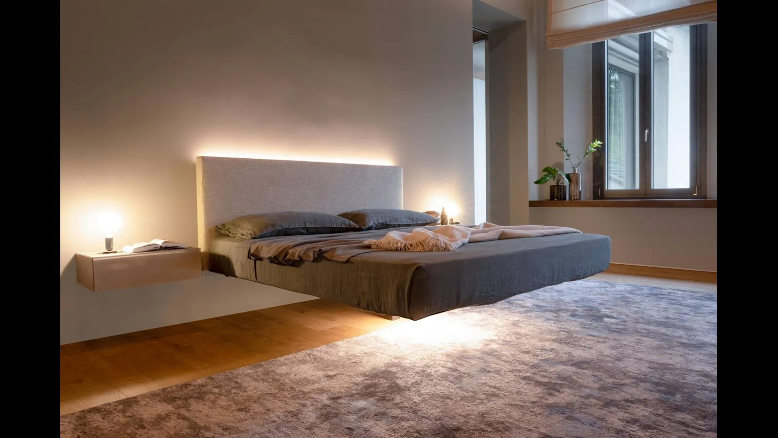 Letto sospeso Fluttua 1601 di Lago