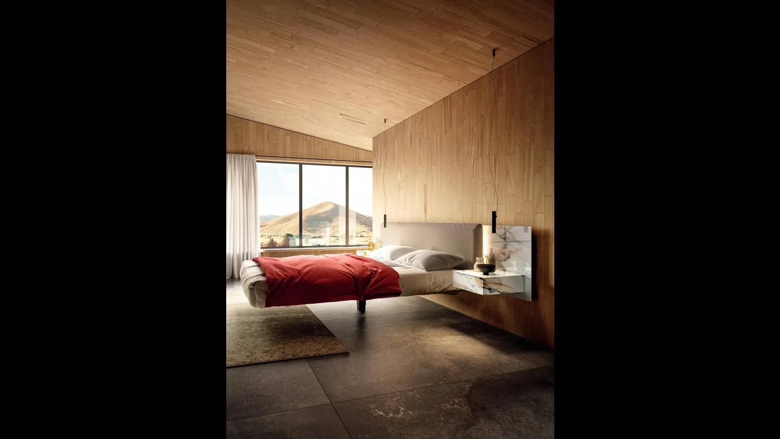 Letto sospeso Fluttua 1657 di Lago