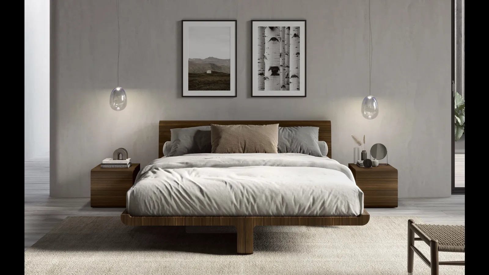 Letto di design Volo di Fimar