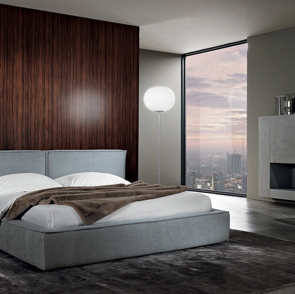 Letto Oasi Bed in tessuto imbottito di Albani