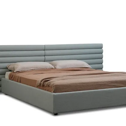 Letto in tessuto Pan Flute con testiera importante di Saba