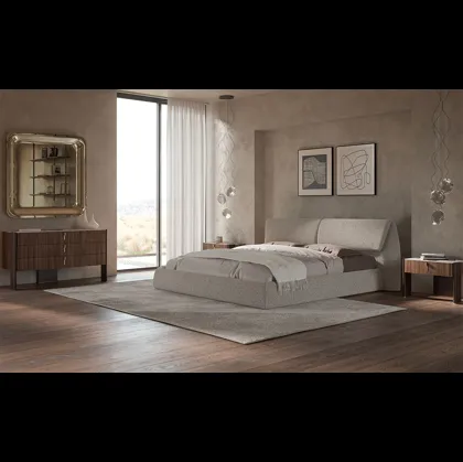 Letto Simon in tessuto imbottito di Cattelan Italia