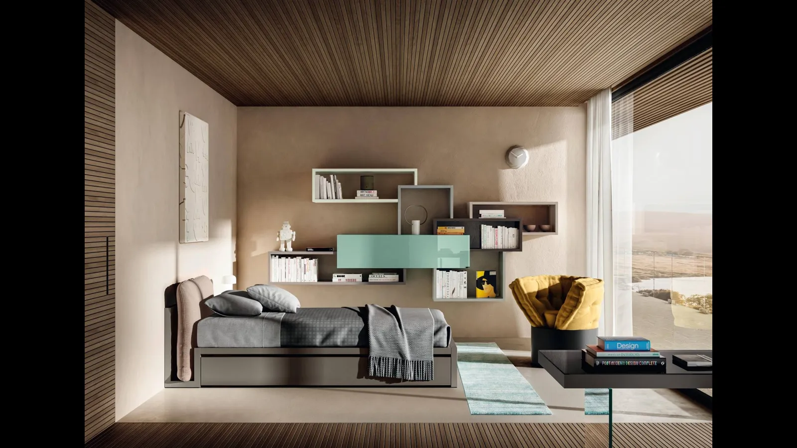 Letto singolo Lagolinea Kids & Young 1271 di Lago