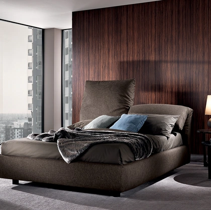 Letto Ventesimo in tessuto imbottito di Albani