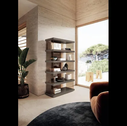 Libreria Air 2684 in laccato e vetro di Lago