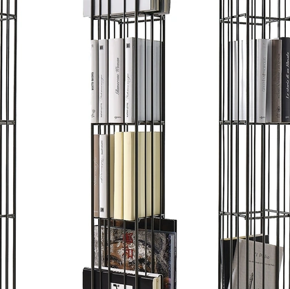 Libreria autoportante in metallo Metrica Tower di Mogg