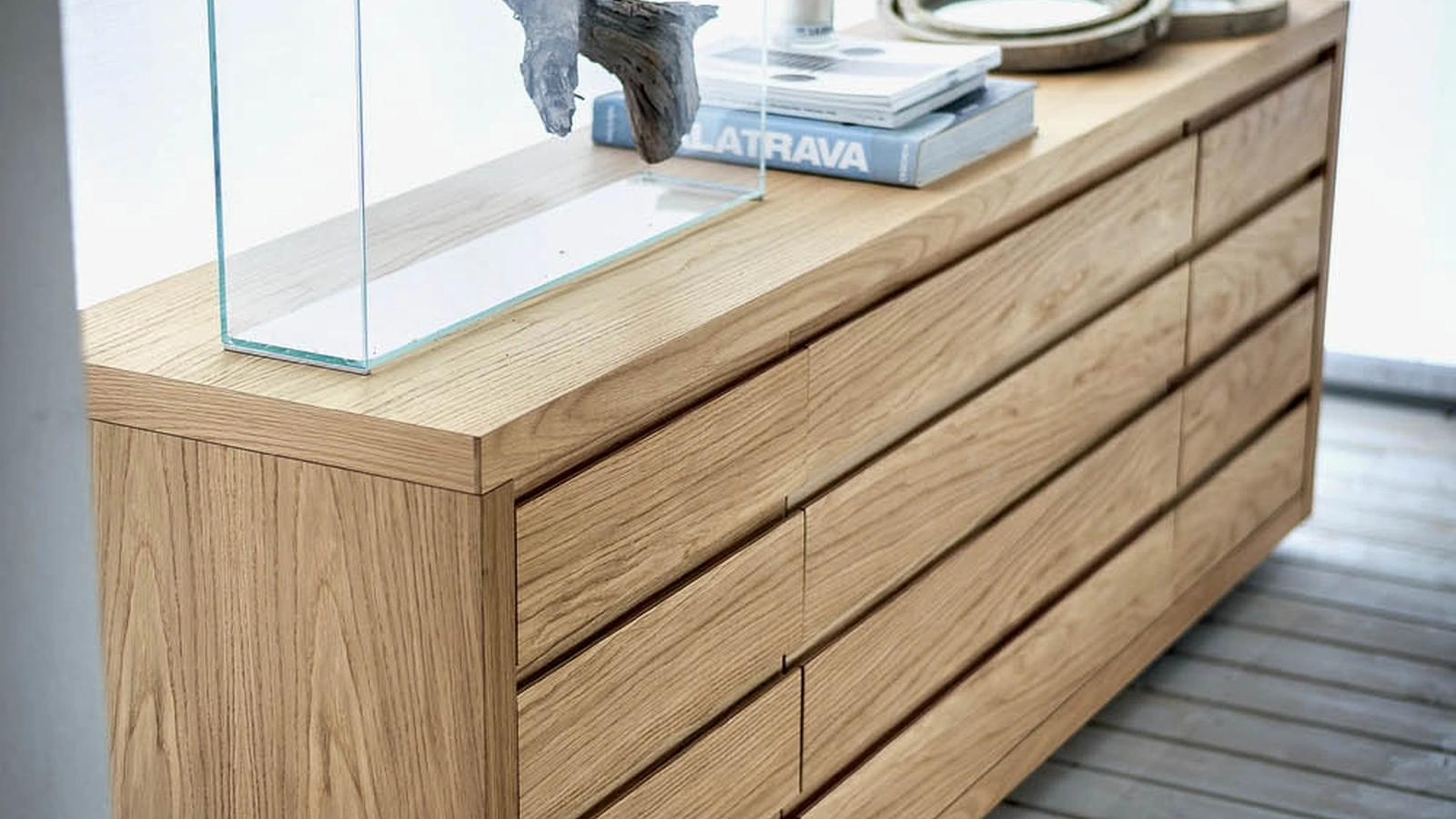 Madia Kyoto in legno massello e listellare di Riva1920