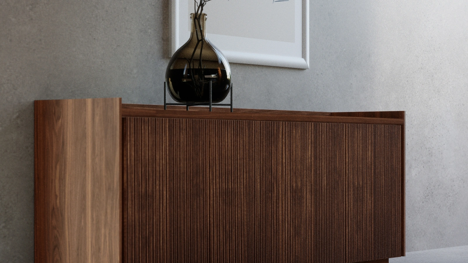 Madia Revo Sideboard in legno massello e listellare di Riva1920