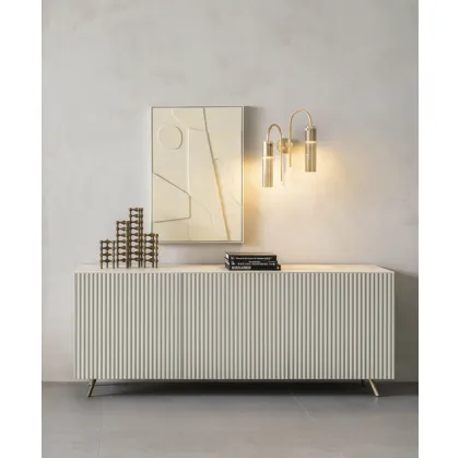 Madia Onda in legno laccato di Riflessi