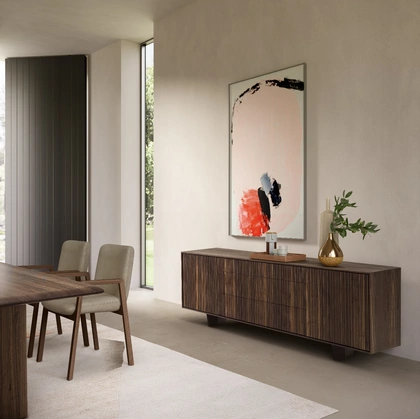 Madia Vela Sideboard in legno massello e listellare di Riva1920