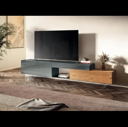 Mobile Porta Tv in vetro e legno 36e8 2656 di Lago