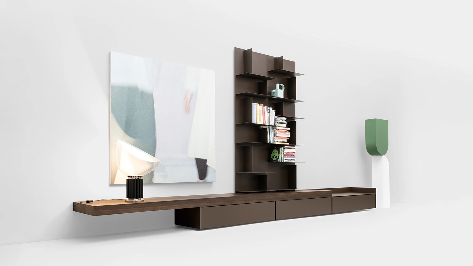 Mobile Porta Tv Avenue System Floor di Kristalia