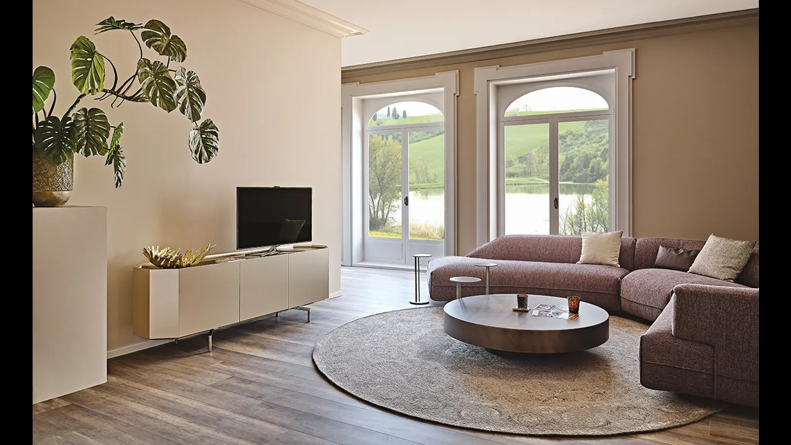 Mobile Porta Tv Chelsea in legno laccato di Cattelan Italia