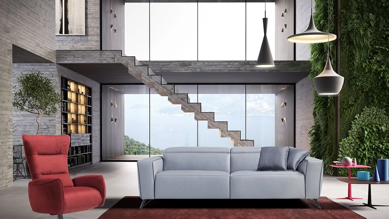 Poltrona relax Mira in microfibra di Egoitaliano