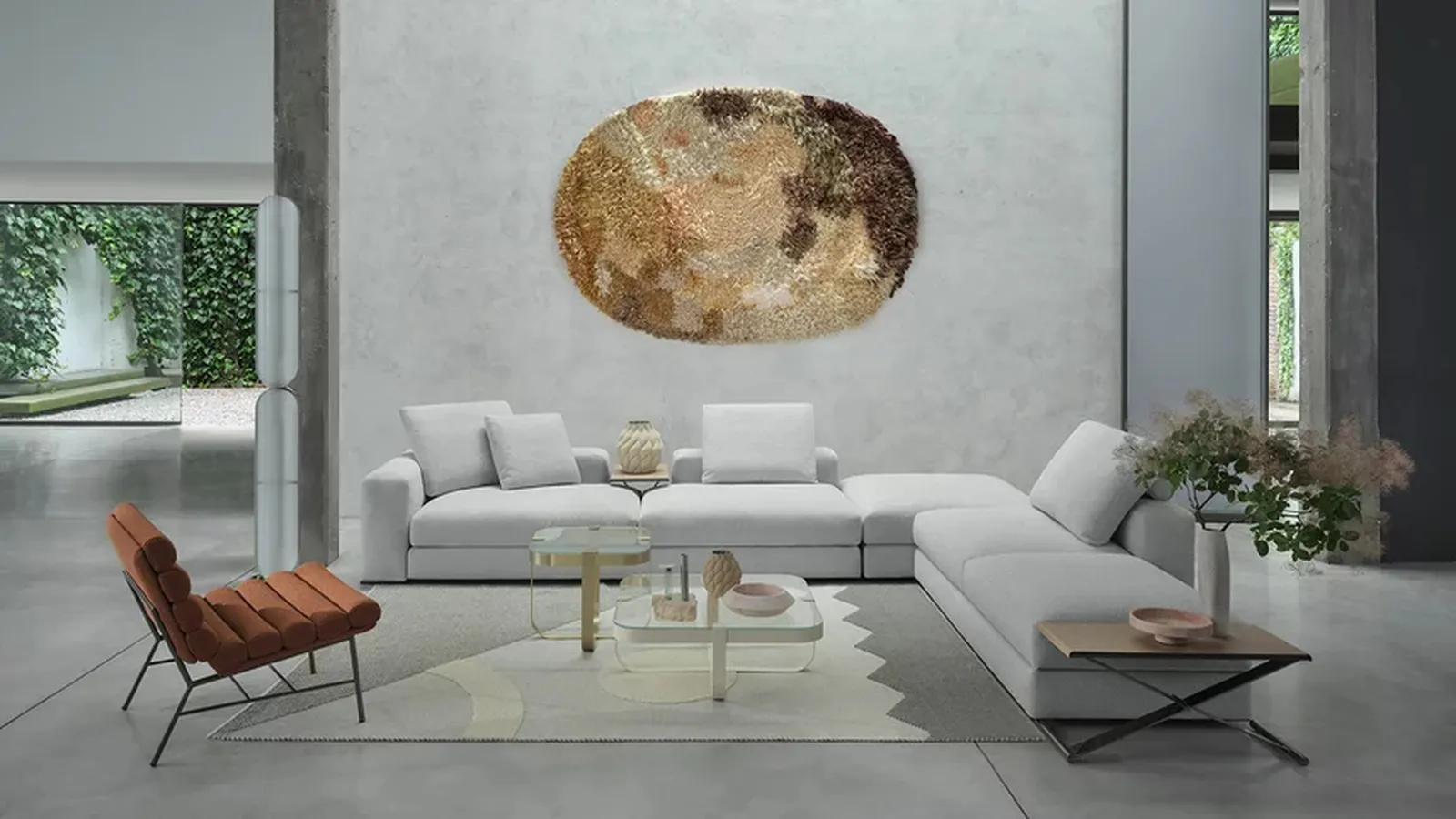 Salotto in tessuto Ananta di Saba