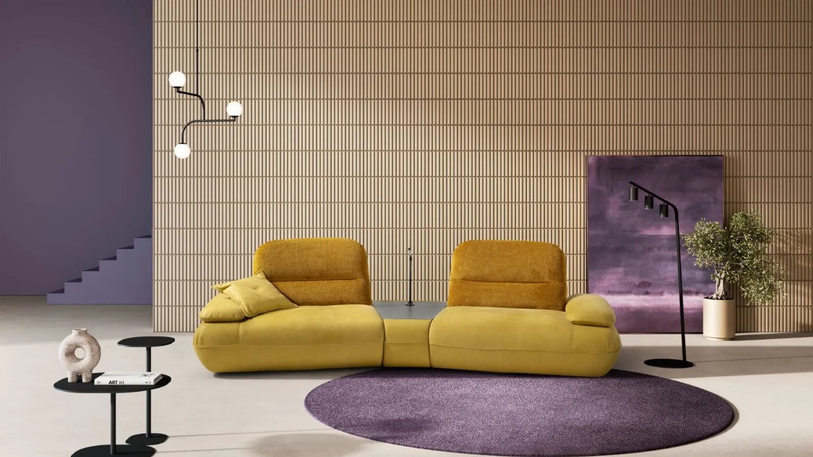 Divano lineare Hoops di Egoitaliano