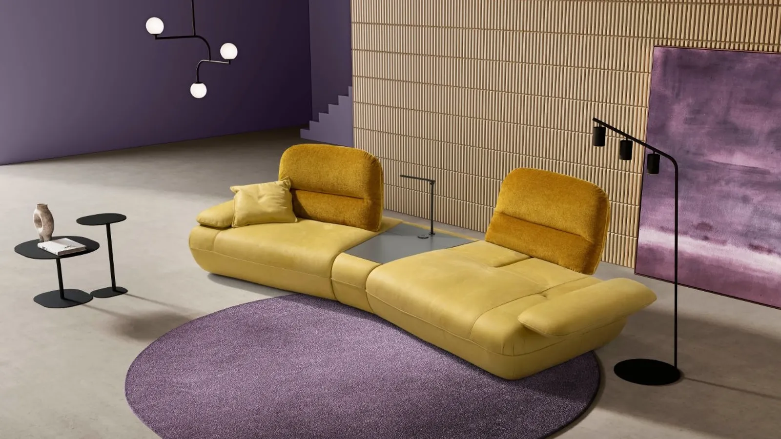 Divano lineare Hoops di Egoitaliano