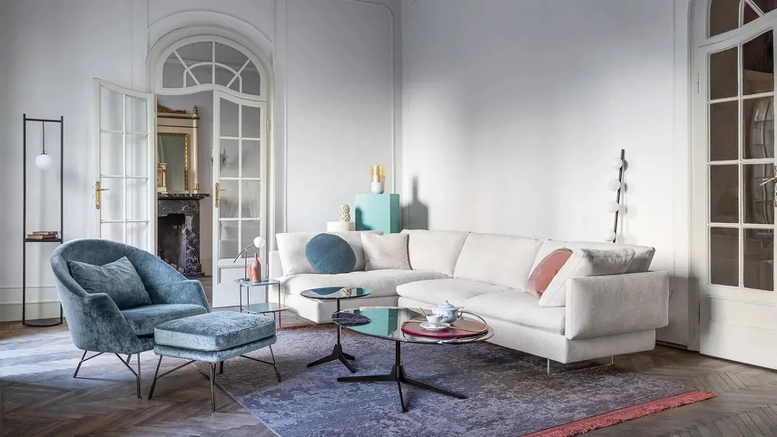 Salotto in tessuto Voyage di Saba