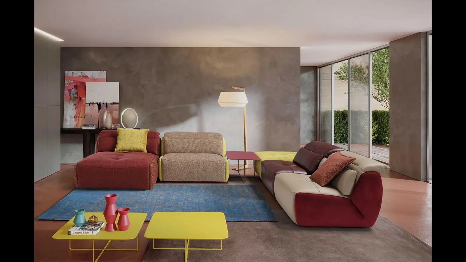 Divano angolare con penisola Selfy di Egoitaliano