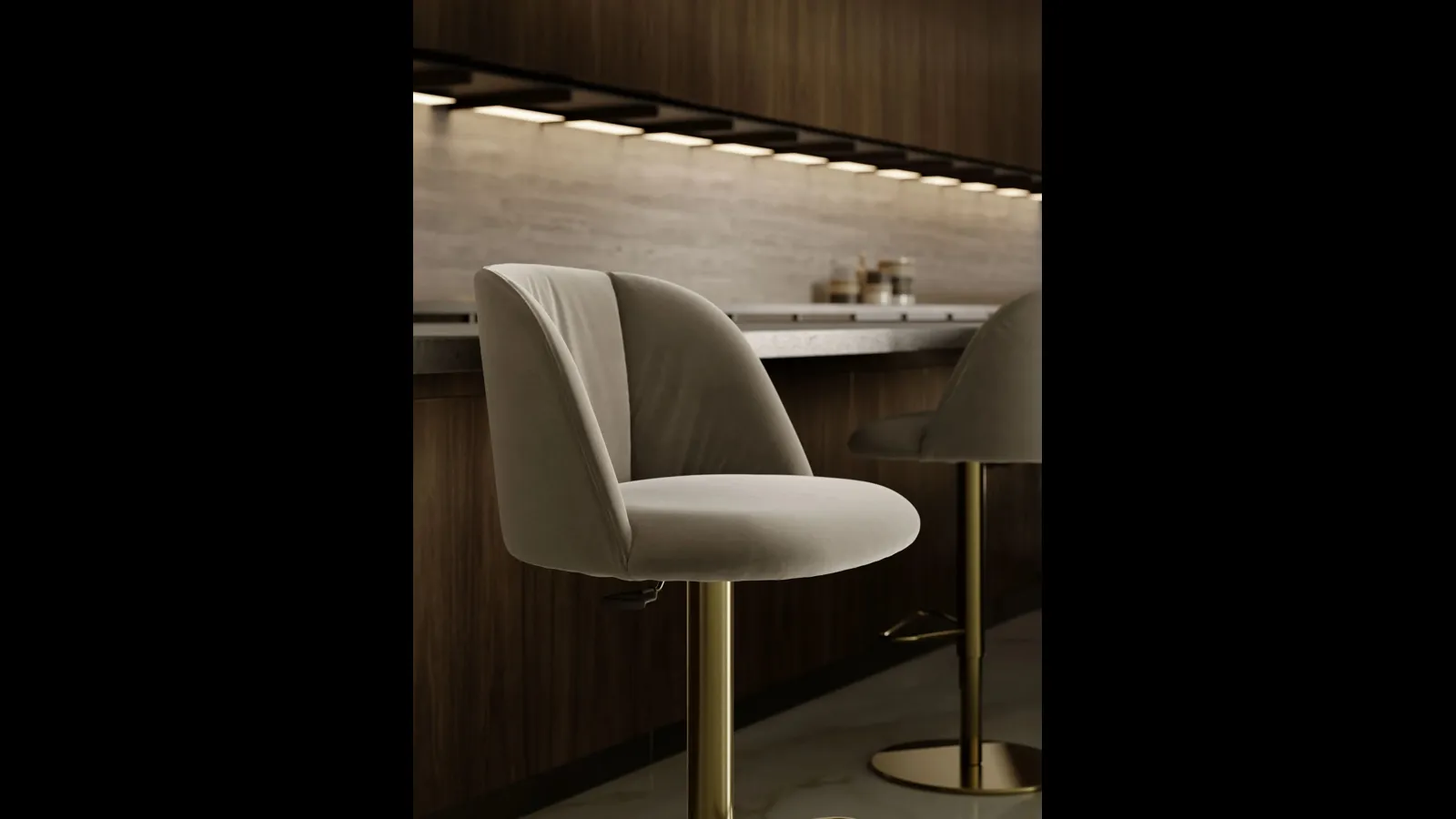 Sgabello Agatha di Bontempi