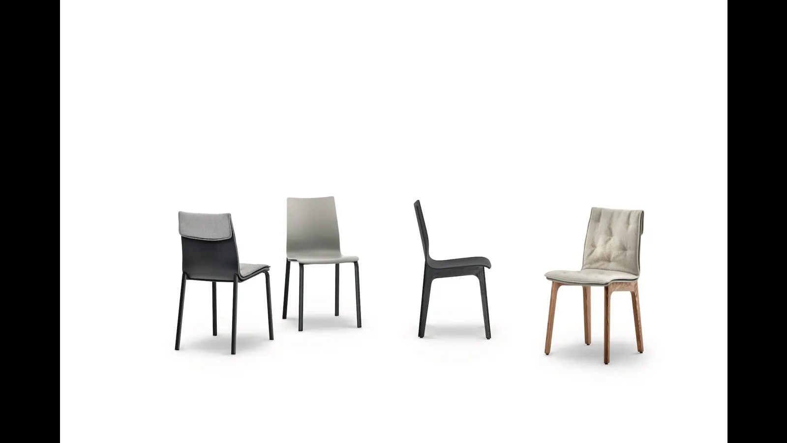 Sedia Alfa in legno massello e laccato di Bontempi