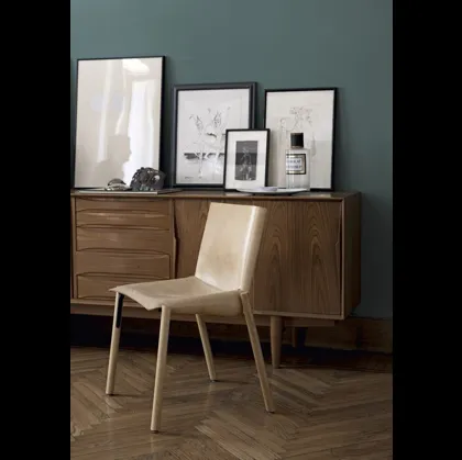 Sedia in cuoio 1085 Edition di Kristalia